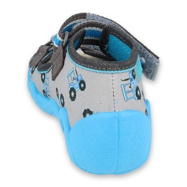 Scarpe da bambino Befado gialle 350P027 blu grigio 3