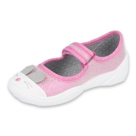 Scarpe per bambini Befado 209P034 rosa d'argento 1