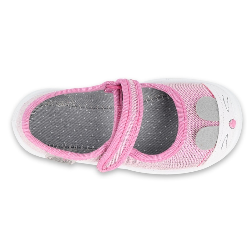 Scarpe per bambini Befado 209P034 rosa d'argento 3