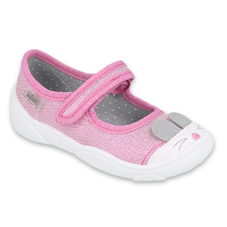 Scarpe per bambini Befado 209P034 rosa d'argento 4