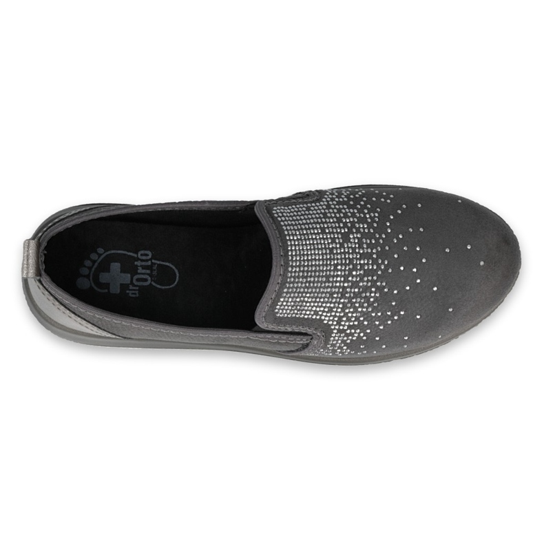 Scarpe da donna Dr.Orto Befado 156D005 Silver con cristalli argento 4