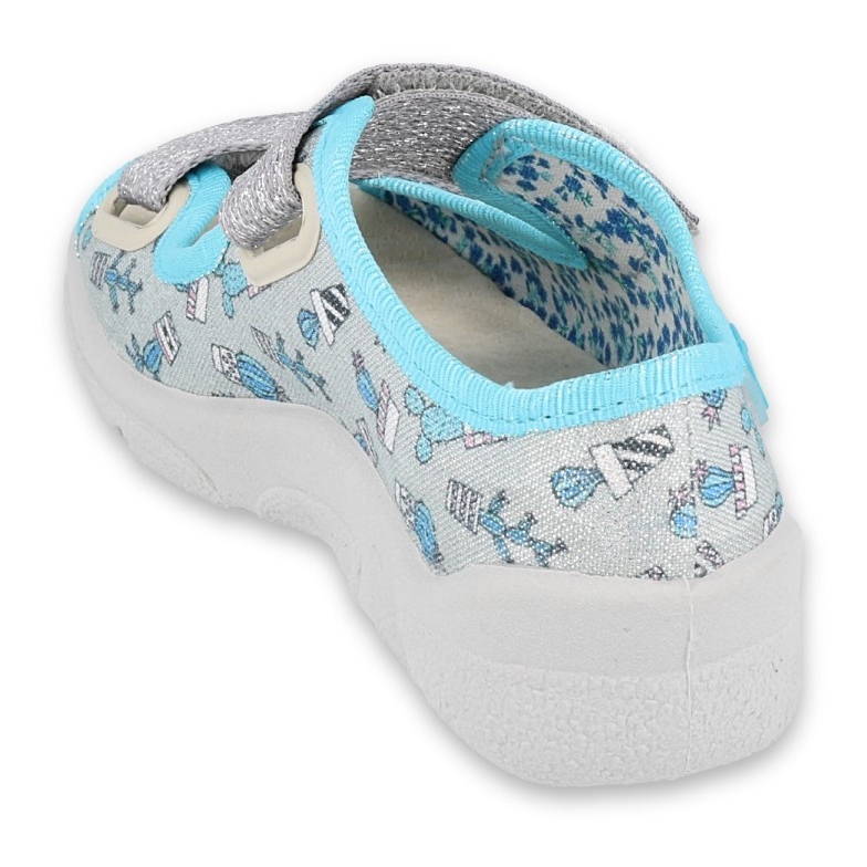 Scarpe per bambini Befado 869X155 blu argento grigio 2