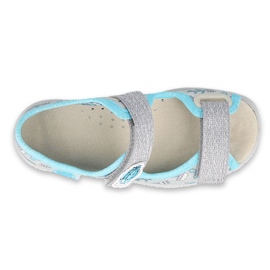Scarpe per bambini Befado 869X155 blu argento grigio 3