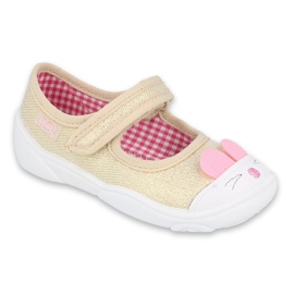 Scarpe per bambini Befado 209P035 rosa d'oro 4