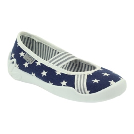 Scarpe per bambini Befado 193Y065 bianco blu navy grigio 2