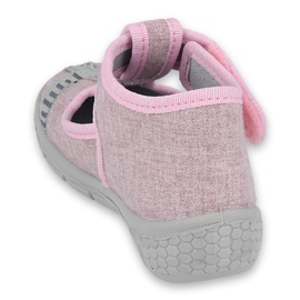 Scarpe per bambini Befado 531P084 rosa grigio 3