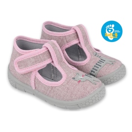 Scarpe per bambini Befado 531P084 rosa grigio 6