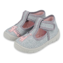 Scarpe per bambini Befado 531P072 rosa grigio 1