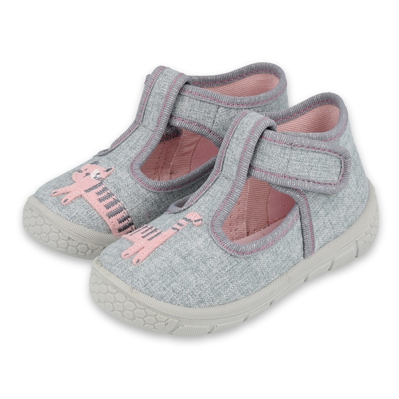 Scarpe per bambini Befado 531P072 rosa grigio 1
