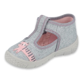 Scarpe per bambini Befado 531P072 rosa grigio 3
