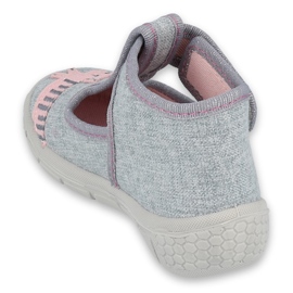 Scarpe per bambini Befado 531P072 rosa grigio 4