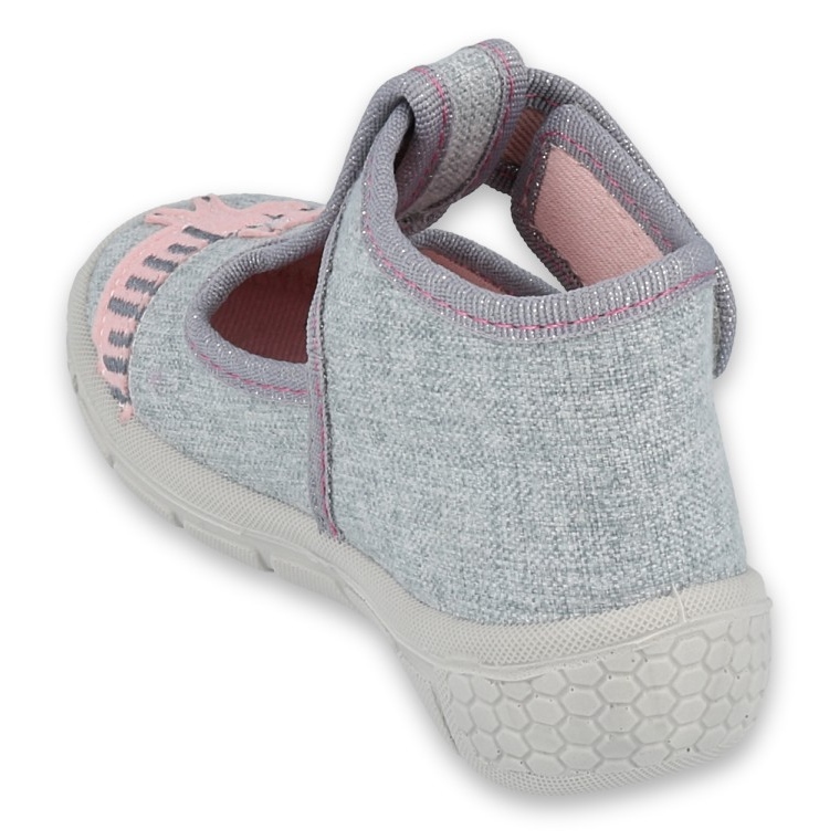 Scarpe per bambini Befado 531P072 rosa grigio 4