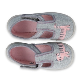 Scarpe per bambini Befado 531P072 rosa grigio 6
