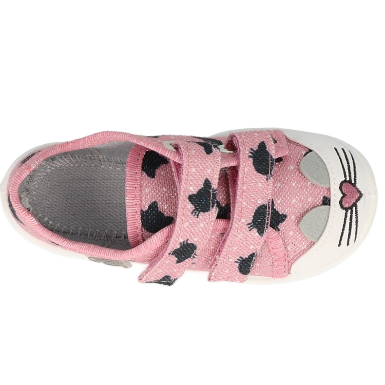 Scarpe da bambino Befado 907P150 GATTI nero rosa d'argento 3