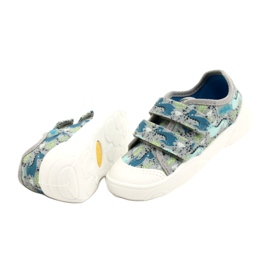 Scarpe da bambino Befado 907P156 Dino blu grigio verde 5