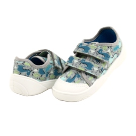 Scarpe da bambino Befado 907P156 Dino blu grigio verde 3