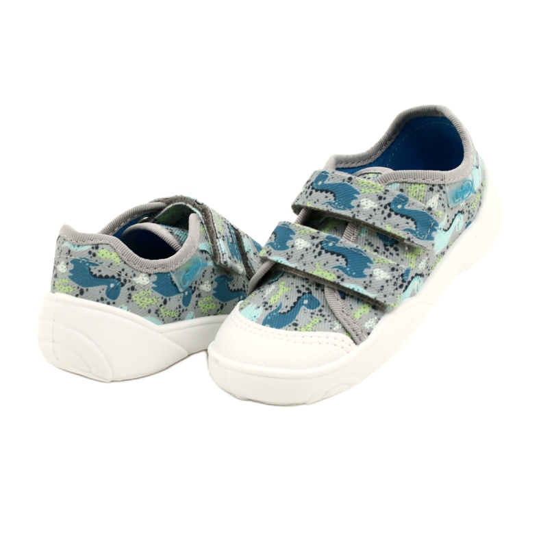 Scarpe da bambino Befado 907P156 Dino blu grigio verde 3