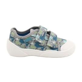 Ciabatte per bambini Befado con velcro 907P156 blu 2