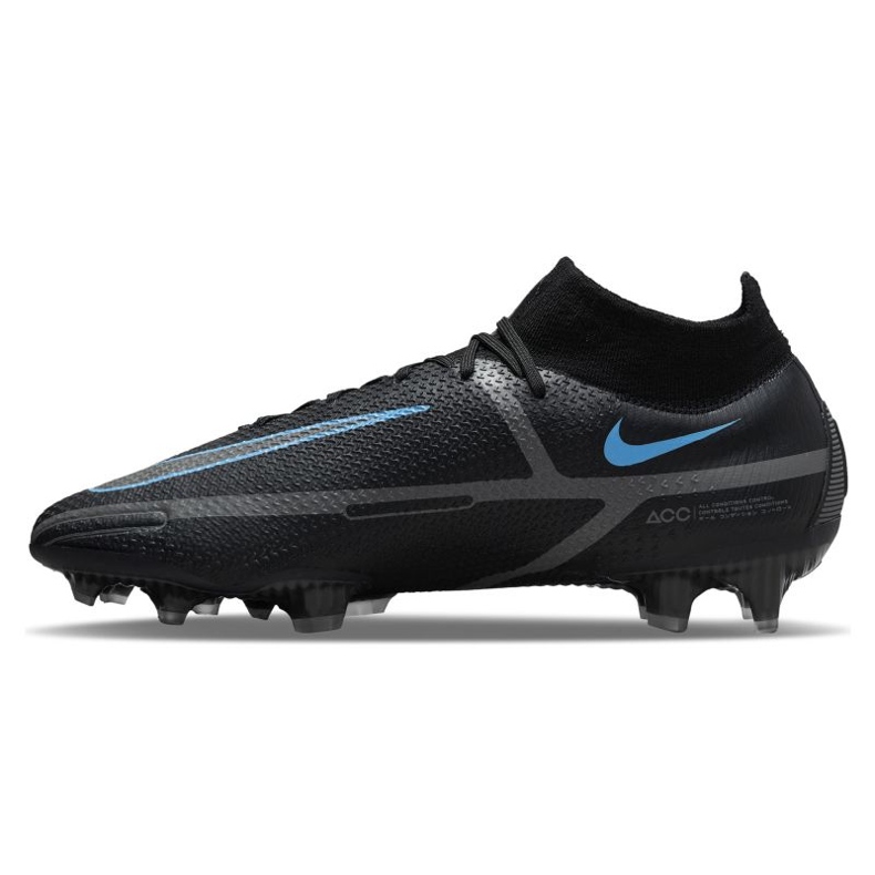 Nike Phantom GT2 Elite Df Fg M CZ9889-004 scarpe da calcio nero nero 2