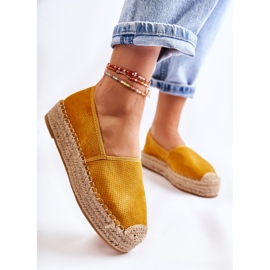 PG1 Espadrillas Da Donna Sulla Piattaforma Marise Gialla giallo 2