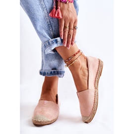PG1 Espadrillas slip-on in pelle scamosciata da donna Nude Corry rosa 1