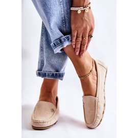 PS1 Mocassini Colena in suede da donna beige 2
