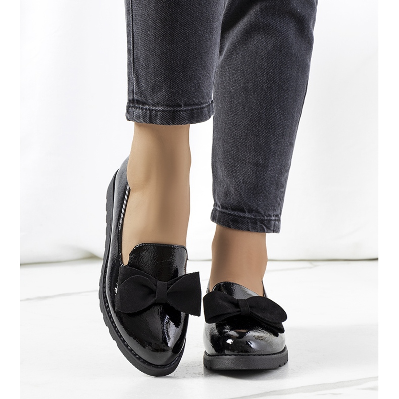 BM Scarpe Voeren laccate nere nero 1