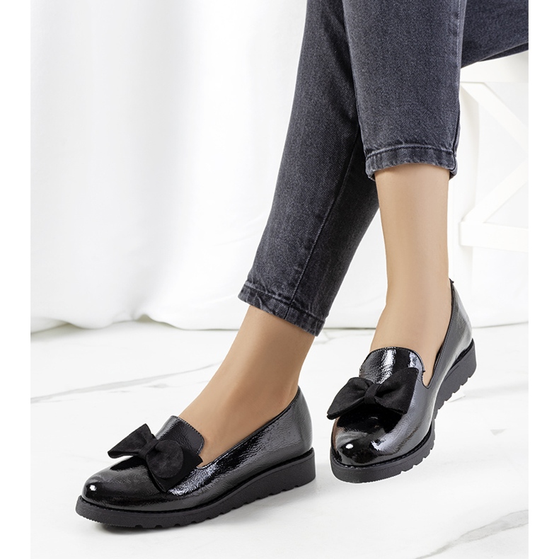 BM Scarpe Voeren laccate nere nero 2