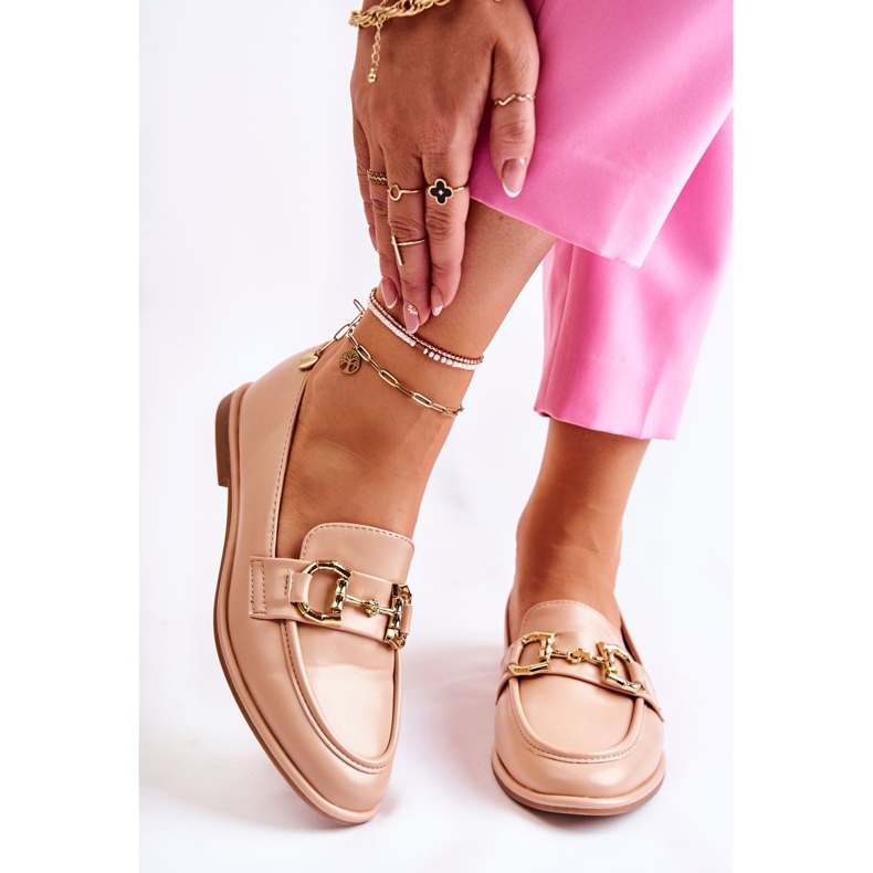 WS1 Mocassini Coriso da donna color carne rosa 1