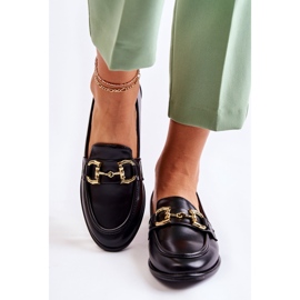 WS1 Mocassini da donna neri di Coriso nero 1