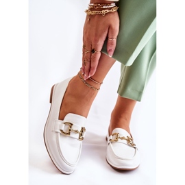 WS1 Mocassini Coriso bianchi da donna bianco 2