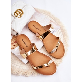 WS1 Infradito da donna laccate Golden Jimena d'oro 2