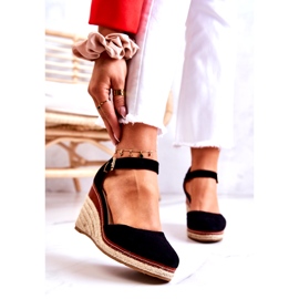 PS1 Espadrillas Nere Da Donna Con Zeppe Tamarill nero 2