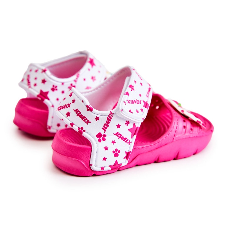 WJ1 Sandali Leggeri Per Bambini Con Decorazioni Trusty Rosa Scuro bianca 1