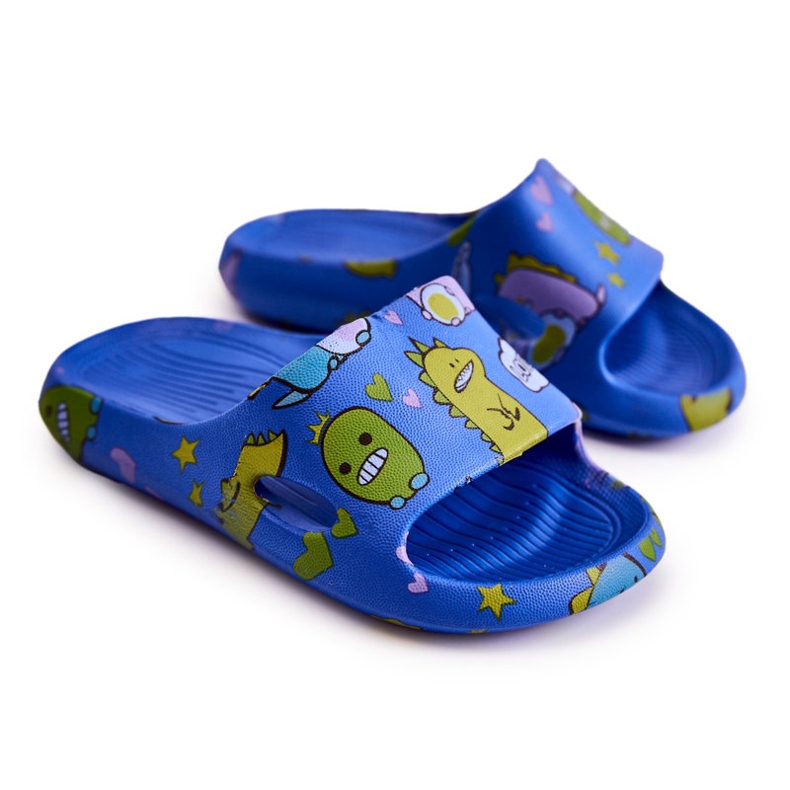 WJ1 Pantofole di dinosauro Astro blu per bambini leggere 2