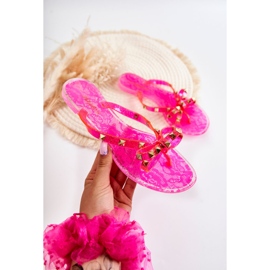 Infradito da donna in gomma rosa Monise 1