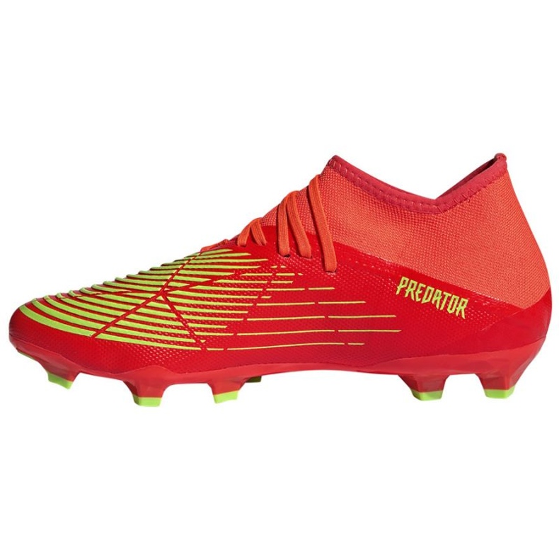 Scarpe Adidas Predator Edge.3 Fg M GW1005 rosso arance e rosse 1