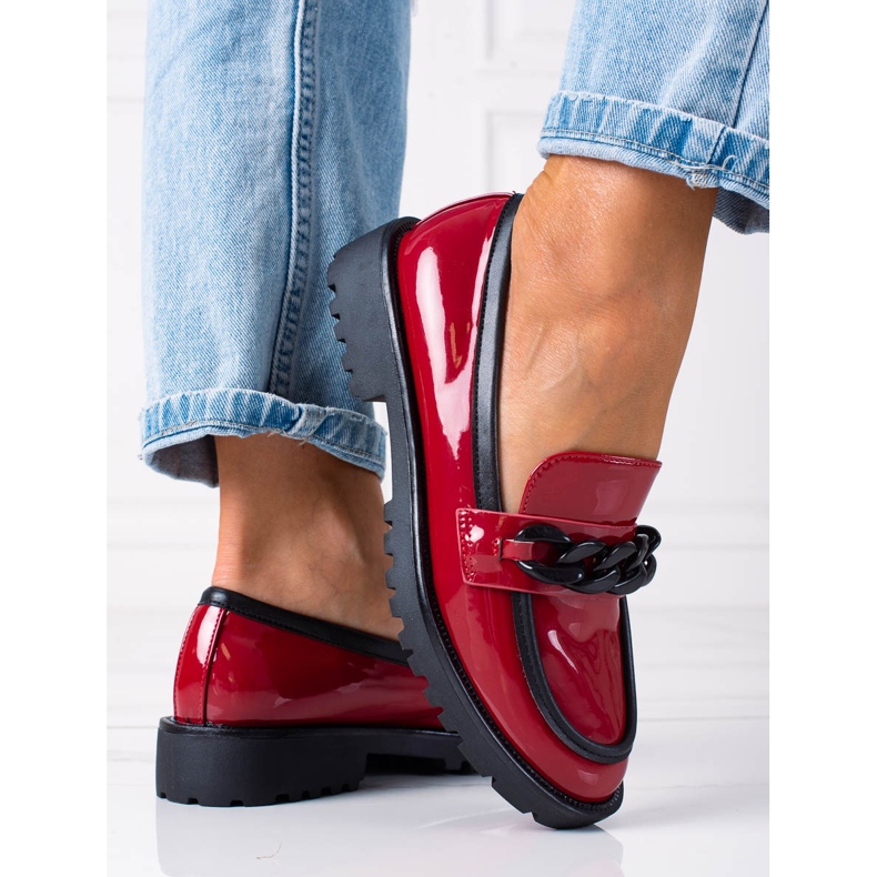 SHELOVET Mocassini alla moda rosso 2