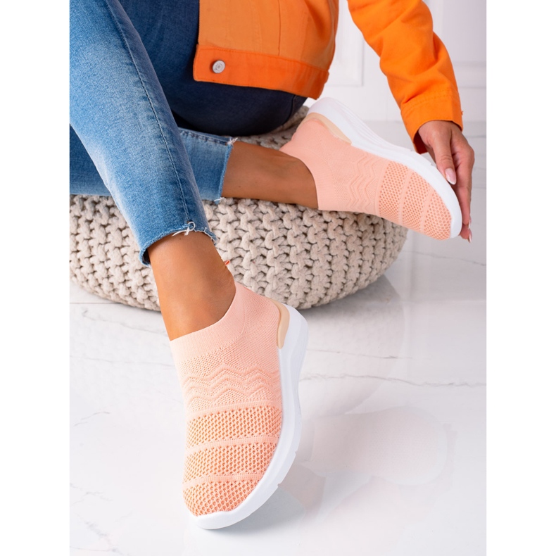 SHELOVET Scarpe da fitness sportive rosa 1