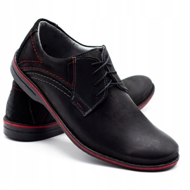 Scarpe da uomo in pelle Olivier 242 nere nero 1