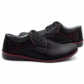 Scarpe da uomo in pelle Olivier 242 nere nero 2