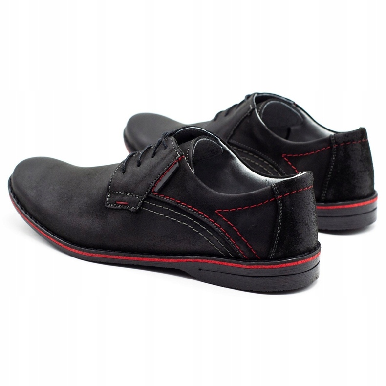 Scarpe da uomo in pelle Olivier 242 nere nero 3