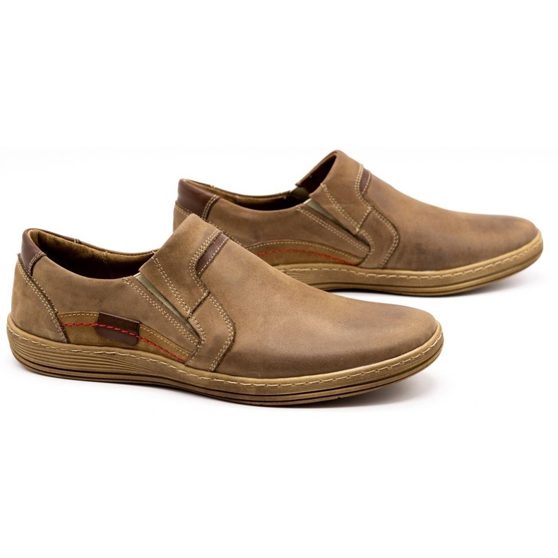 Olivier Mocassini uomo in pelle 520 marrone 2