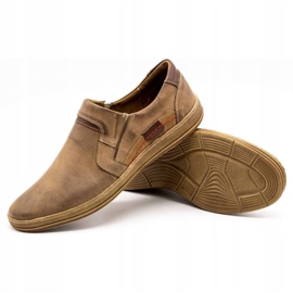 Olivier Mocassini uomo in pelle 520 marrone 3