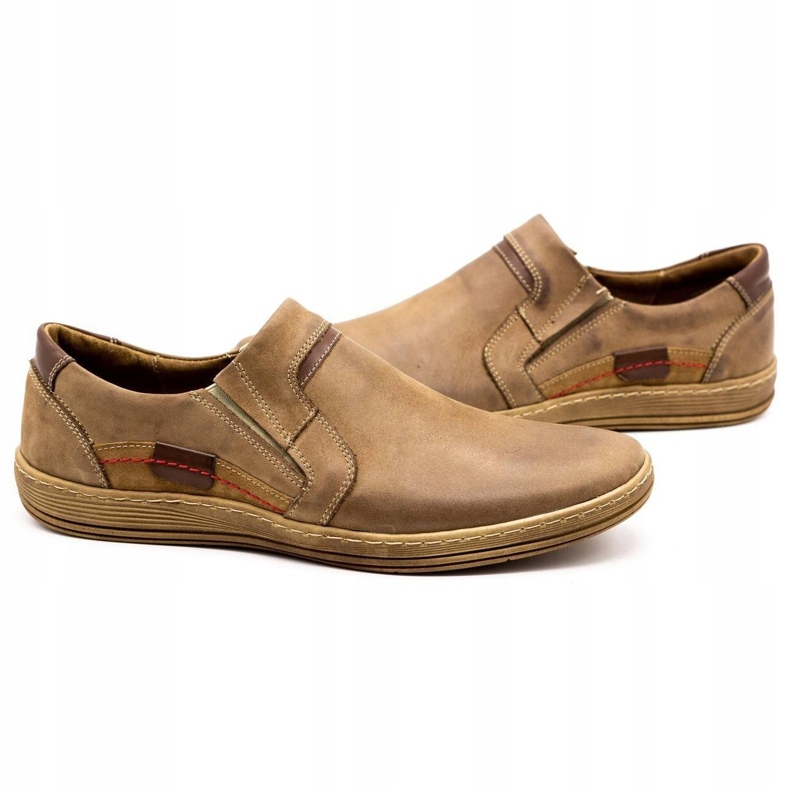 Olivier Mocassini uomo in pelle 520 marrone 5