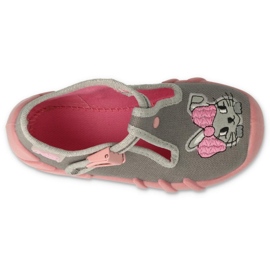 Scarpe per bambini Befado 110P453 rosa grigio 3
