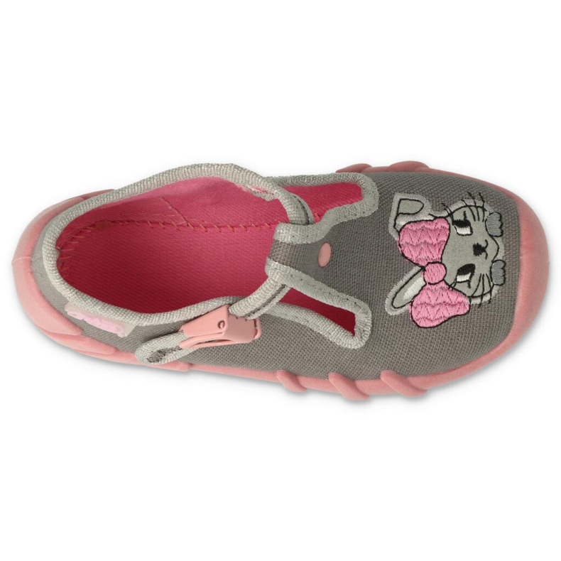 Scarpe per bambini Befado 110P453 rosa grigio 3