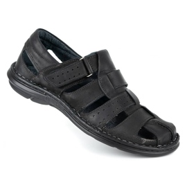 Olivier Sandali neri da uomo 467 nero 2