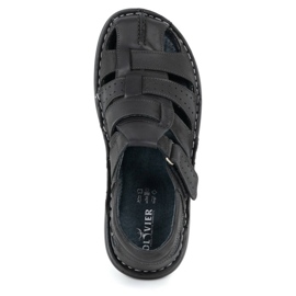 Olivier Sandali neri da uomo 467 nero 6