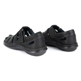 Olivier Sandali neri da uomo 467 nero 5